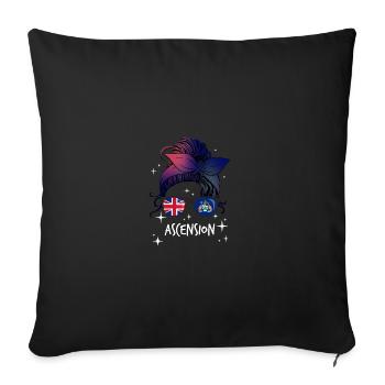 Ascension - Housse de coussin décorative 45 x 45 cm - noir - Devant