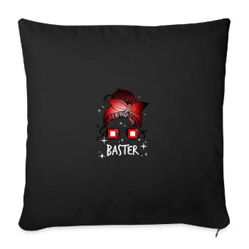 Baster - Sofakissenbezug 45 x 45 cm - Schwarz - Vorne
