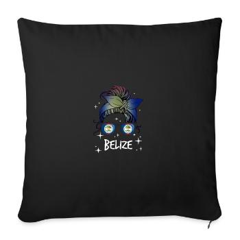 Belize - Sofakissenbezug 45 x 45 cm - Schwarz - Vorne