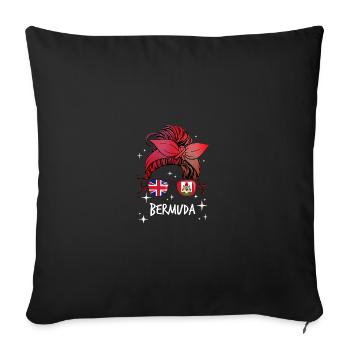 Bermuda - Sofakissenbezug 45 x 45 cm - Schwarz - Vorne
