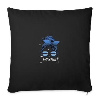 Botswana - Sofakissenbezug 45 x 45 cm - Schwarz - Vorne