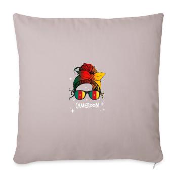 Cameroon - Sofa pillowcase 17,3'' x 17,3'' (45 x 45 cm) - light taupe - Front