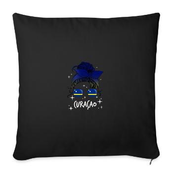 Curaçao - Sofa pillowcase 17,3'' x 17,3'' (45 x 45 cm) - black - Front