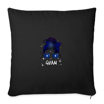 Guam - Sofakissenbezug 45 x 45 cm - Schwarz - Vorne