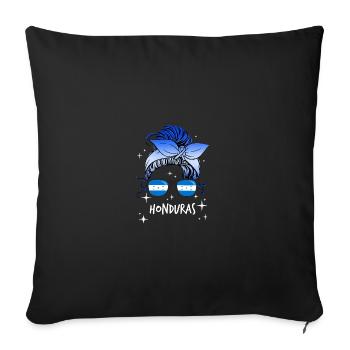 Honduras - Sofa pillowcase 17,3'' x 17,3'' (45 x 45 cm) - black - Front