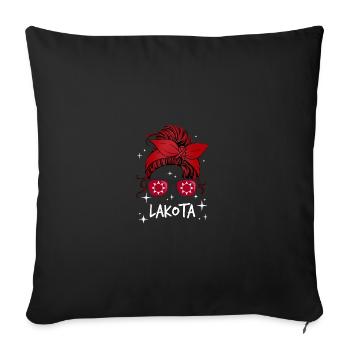 Lakota - Sofa pillowcase 17,3'' x 17,3'' (45 x 45 cm) - black - Front