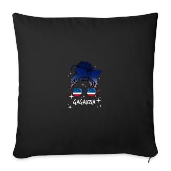 Gagauzia - Sofa pillowcase 17,3'' x 17,3'' (45 x 45 cm) - black - Front
