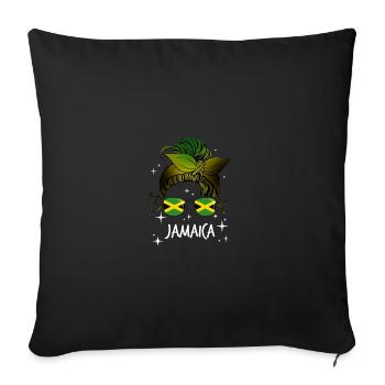 Jamaïque - Housse de coussin décorative 45 x 45 cm - noir - Devant