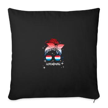 Luxembourg - Housse de coussin décorative 45 x 45 cm - noir - Devant