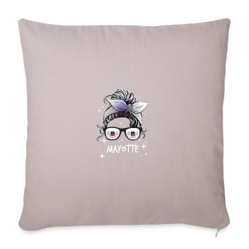Mayotte - Sofa pillowcase 17,3'' x 17,3'' (45 x 45 cm) - light taupe - Front