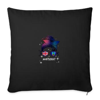 Montserrat - Sofa pillowcase 17,3'' x 17,3'' (45 x 45 cm) - black - Front