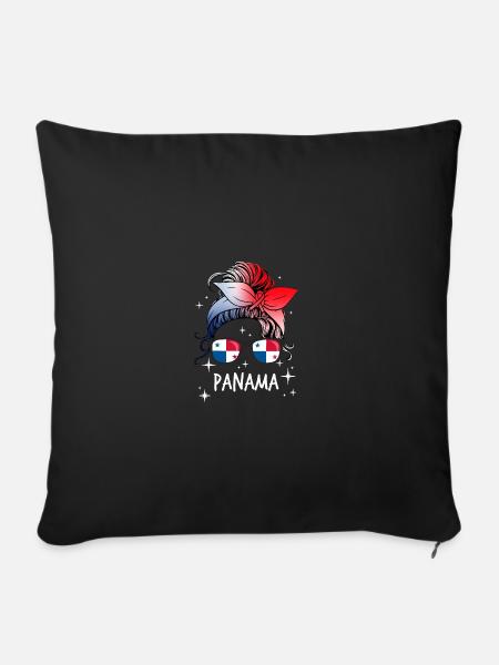 Panama - Sofakissenbezug 45 x 45 cm - Schwarz