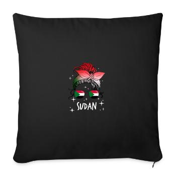 Sudan - Sofa pillowcase 17,3'' x 17,3'' (45 x 45 cm) - black - Front