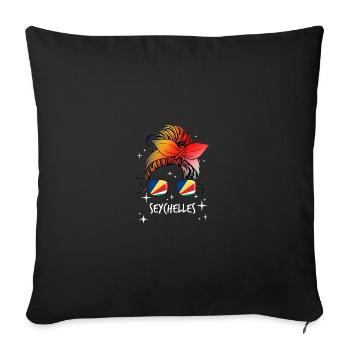 Seychelles - Housse de coussin décorative 45 x 45 cm - noir - Devant