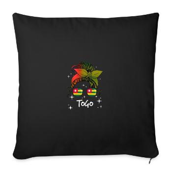 Togo - Housse de coussin décorative 45 x 45 cm - noir - Devant