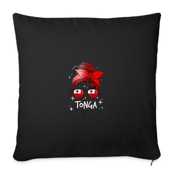 Tonga - Sofa pillowcase 17,3'' x 17,3'' (45 x 45 cm) - black - Front