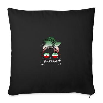 Somaliland - Housse de coussin décorative 45 x 45 cm - noir - Devant