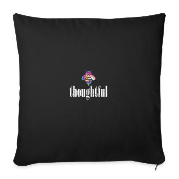 Tie Dye Bee Attentionné Biene Soyez réfléchi - Housse de coussin décorative 45 x 45 cm - noir - Devant