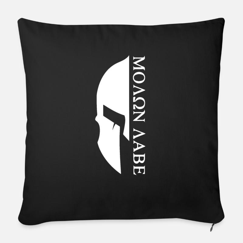 Sparta - Molon Labe - Sofakissenbezug 45 x 45 cm - Schwarz