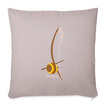 Capoeira Berimbau Instrument Music Power 2 - Sofa pillowcase 17,3'' x 17,3'' (45 x 45 cm) - light taupe - Front