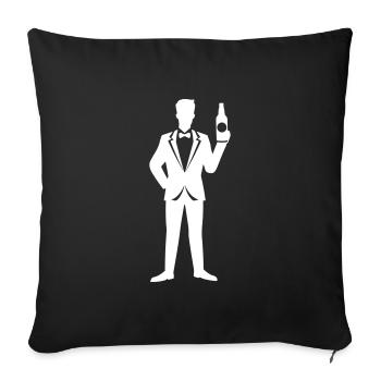 Groom Wedding Bachelor Party - Sofa pillowcase 17,3'' x 17,3'' (45 x 45 cm) - black - Front