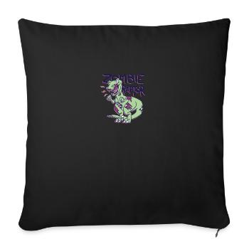 Zombie raptor gruselig Zombie raptor gruselig Insp - Sofakissenbezug 45 x 45 cm - Schwarz - Vorne