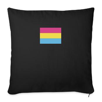 Pansexual Pride Flag - Sofakissenbezug 45 x 45 cm - Schwarz - Vorne