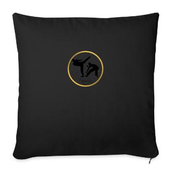 Capoeira - Sofa pillowcase 17,3'' x 17,3'' (45 x 45 cm) - black - Front