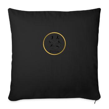 Athletics - Sofa pillowcase 17,3'' x 17,3'' (45 x 45 cm) - black - Front