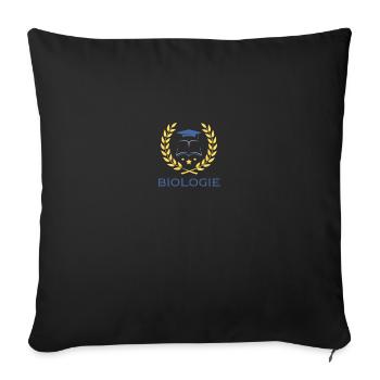 I'm studying Biology - Proud Biology Student - Sofa pillowcase 17,3'' x 17,3'' (45 x 45 cm) - black - Front