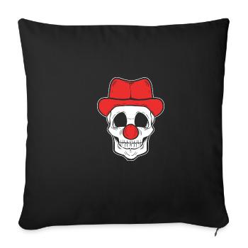 Dead Clown Comedian Poison - Sofa pillowcase 17,3'' x 17,3'' (45 x 45 cm) - black - Front