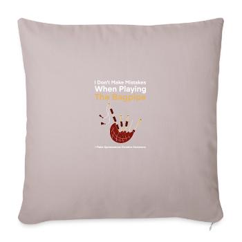 Scotland Bagpipe Bagpipe Musicien - Housse de coussin décorative 45 x 45 cm - taupe clair - Devant