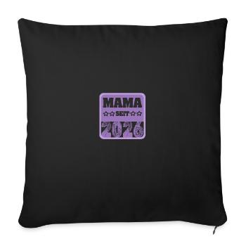 Mum 2026 - Sofakissenbezug 45 x 45 cm - Schwarz - Vorne