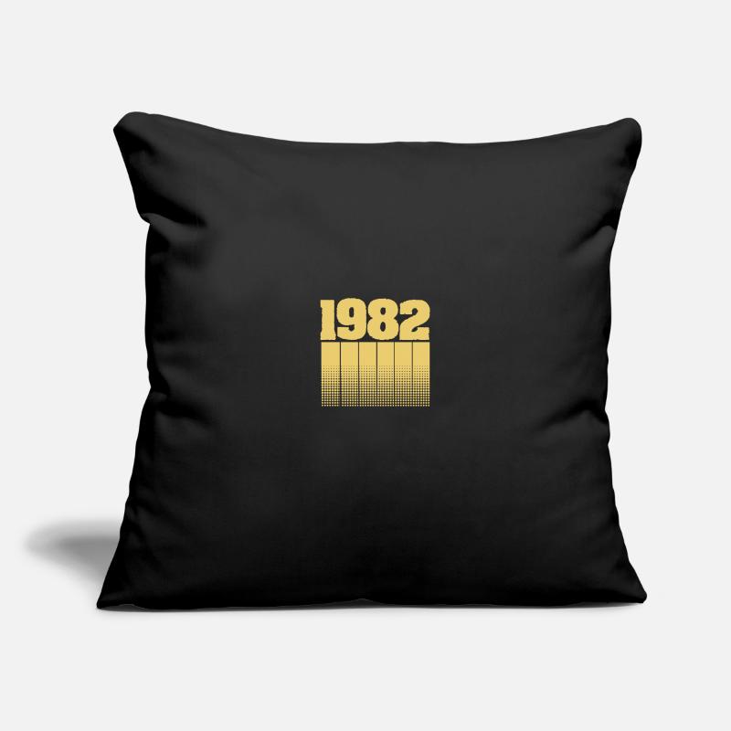 Né en 1982 Housse de coussin décorative 45 x 45 cm