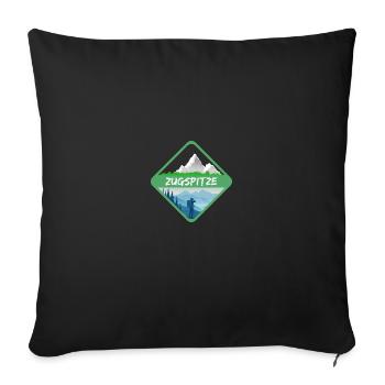 Nature Zugspitze - Sofa pillowcase 17,3'' x 17,3'' (45 x 45 cm) - black - Front