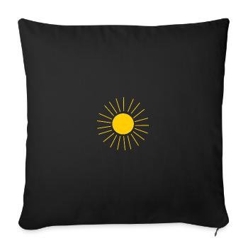 Sun Summer Holiday Beach - Sofa pillowcase 17,3'' x 17,3'' (45 x 45 cm) - black - Front