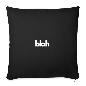 Blah - Sofakissenbezug 45 x 45 cm - Schwarz - Vorne