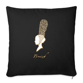 Bretagne - Housse de coussin décorative 45 x 45 cm - noir - Devant