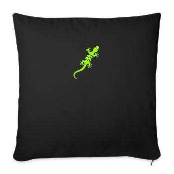 Gecko - Sofakissenbezug 45 x 45 cm - Schwarz - Vorne