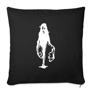 Créature de l'ombre - Halloween - Housse de coussin décorative 45 x 45 cm - noir - Devant