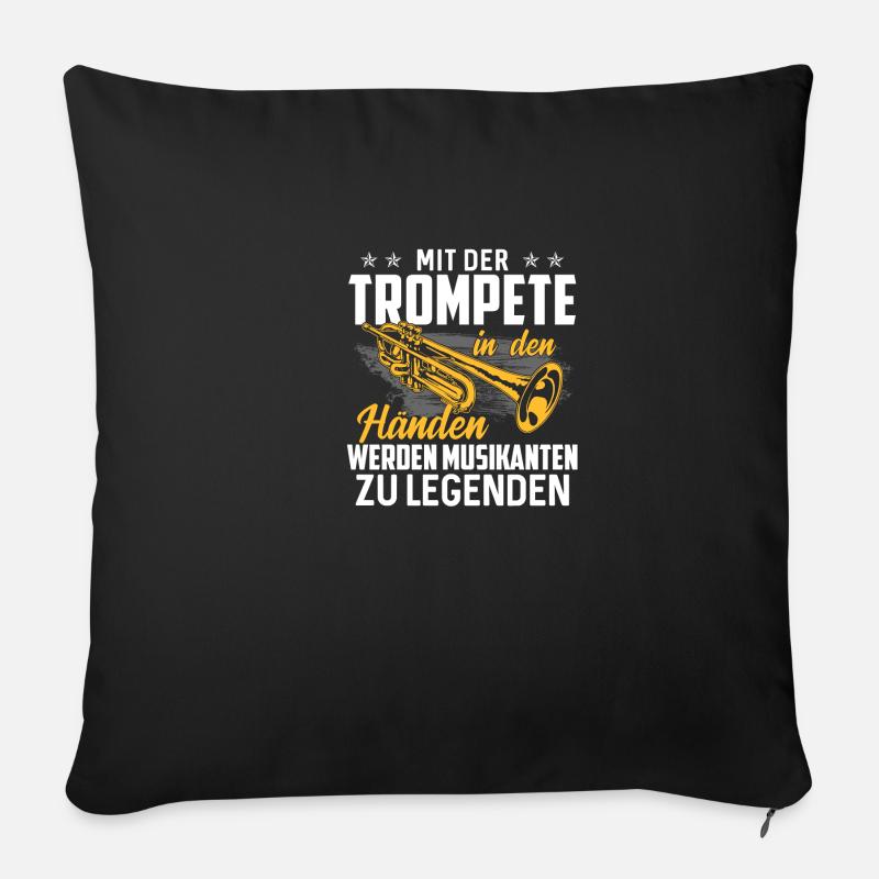 Trompeter Trompete Musiker Geschenk · Legenden - Sofakissenbezug 45 x 45 cm - Schwarz