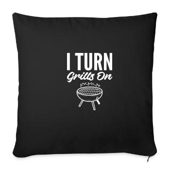 Turn on grills Partygoers Poison - Sofa pillowcase 17,3'' x 17,3'' (45 x 45 cm) - black - Front