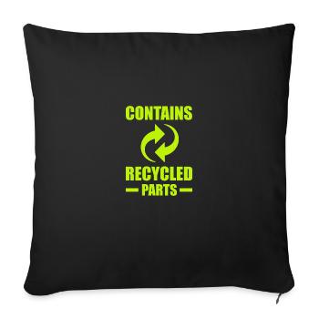 Transplantation Don d’organe de donneur de rein - Housse de coussin décorative 45 x 45 cm - noir - Devant