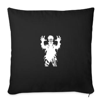 Sinistre Halloween Zombie Horreur Fête - Housse de coussin décorative 45 x 45 cm - noir - Devant