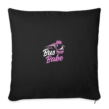 Bus driver Bus drivers Gift - Sofa pillowcase 17,3'' x 17,3'' (45 x 45 cm) - black - Front