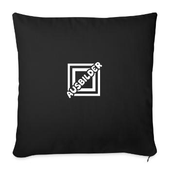 Trainer as a job - Sofa pillowcase 17,3'' x 17,3'' (45 x 45 cm) - black - Front
