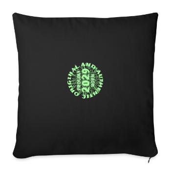 Temps libre 2029 - Housse de coussin décorative 45 x 45 cm - noir - Devant