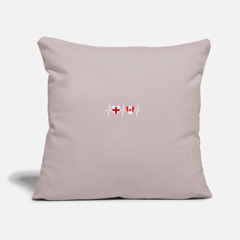 Drapeaux de l’Angleterre et du Canada drapeau canadien Housse de coussin décorative 45 x 45 cm
