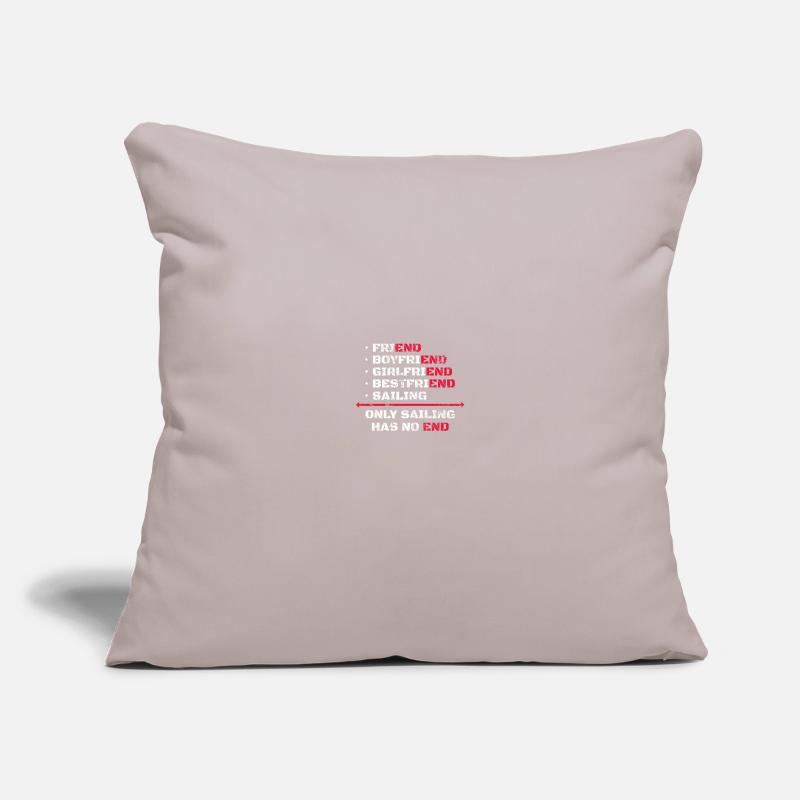 Only Sailing Has No End Sailing Sailor Saying Sofa pillowcase 17,3'' x 17,3'' (45 x 45 cm)