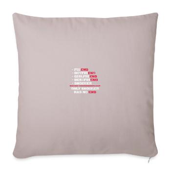 Only Snooker Has No End Billiard Snooker - Sofa pillowcase 17,3'' x 17,3'' (45 x 45 cm) - light taupe - Front